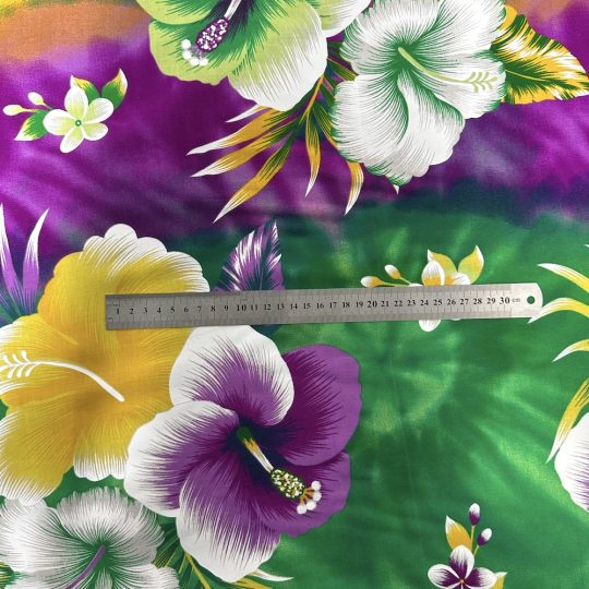 Fibrane Imprimée Hibiscus Tie And Dye — vue 4