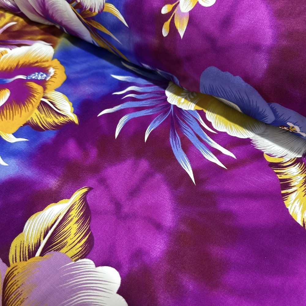 Fibrane Imprimée Hibiscus Tie And Dye — vue 6