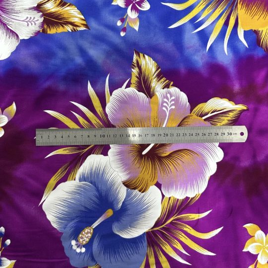Fibrane Imprimée Hibiscus Tie And Dye — vue 7