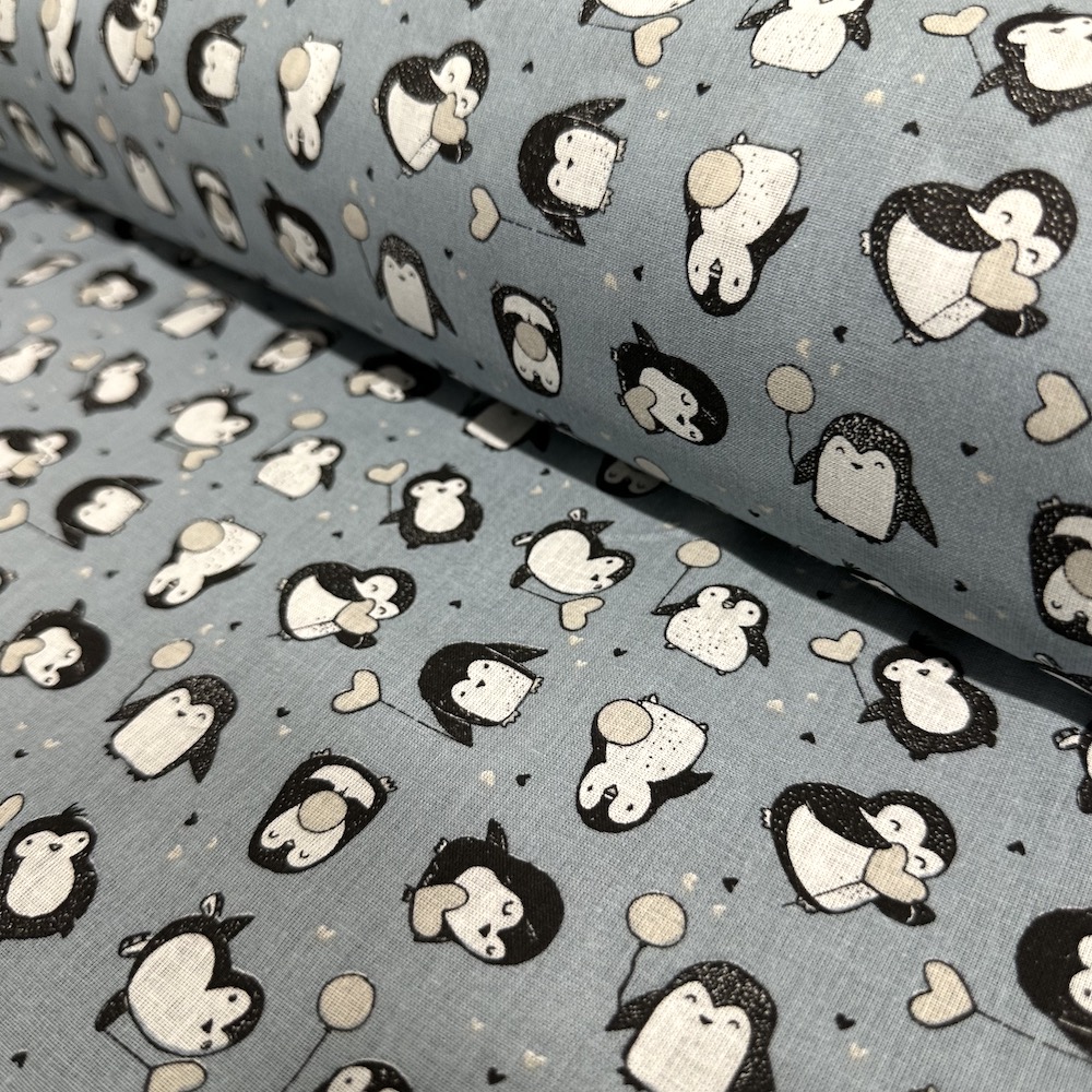 Popeline Coton – Petits Pingouins