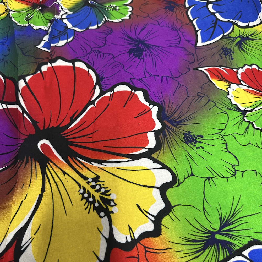 Fibrane Imprimée Hibiscus Jumbo Flower — vue 3