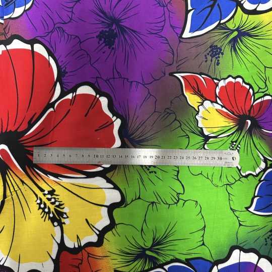 Fibrane Imprimée Hibiscus Jumbo Flower — vue 4