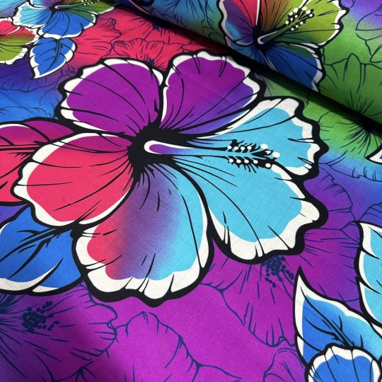 Fibrane Imprimée Hibiscus Jumbo Flower