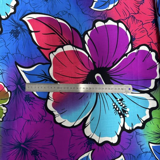 Fibrane Imprimée Hibiscus Jumbo Flower — vue 7