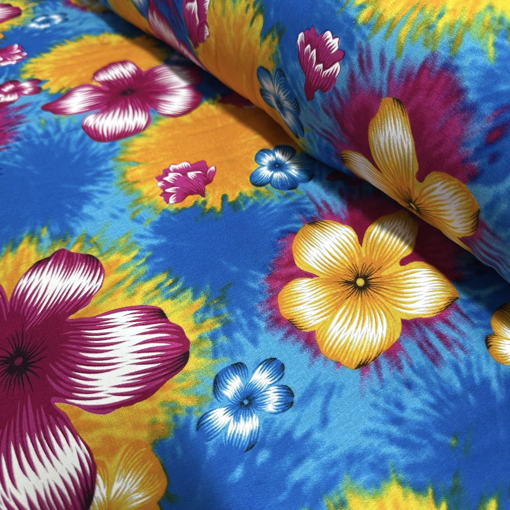 Fibrane Hibiscus Tropicale Multicolore Tie & Dye — vue 3