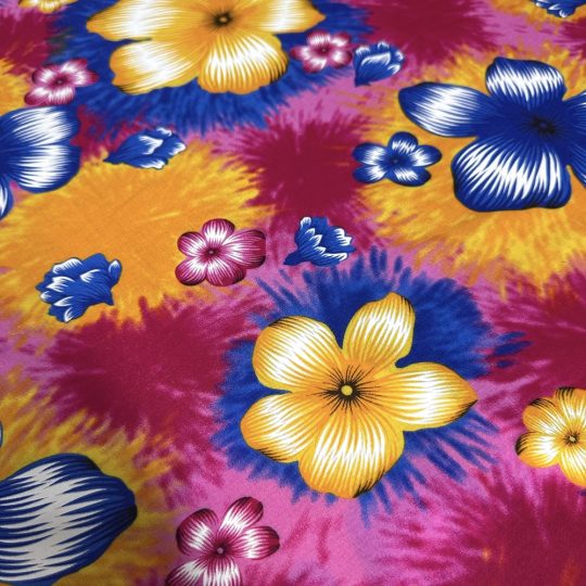 Fibrane Hibiscus Tropicale Multicolore Tie & Dye